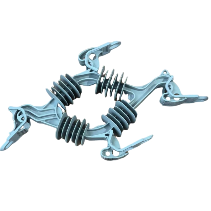 Overhead XS-TCPC02 Suspension Nylon Steel Material Anchor Clamp for FTTH Fiber Tension