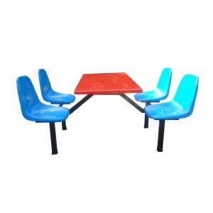 Wholesale School Cafeteria Restaurant Fiberglass Table And Chairs For 4 Persons from china suppliers