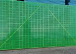 Green Perforated Industrial High Rise Safety Screens Fall Protection Round Hole