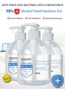 Wholesale 75% Alcohol Waterless Hand Sanitizer Antibacterial Hand Gel Custom from china suppliers