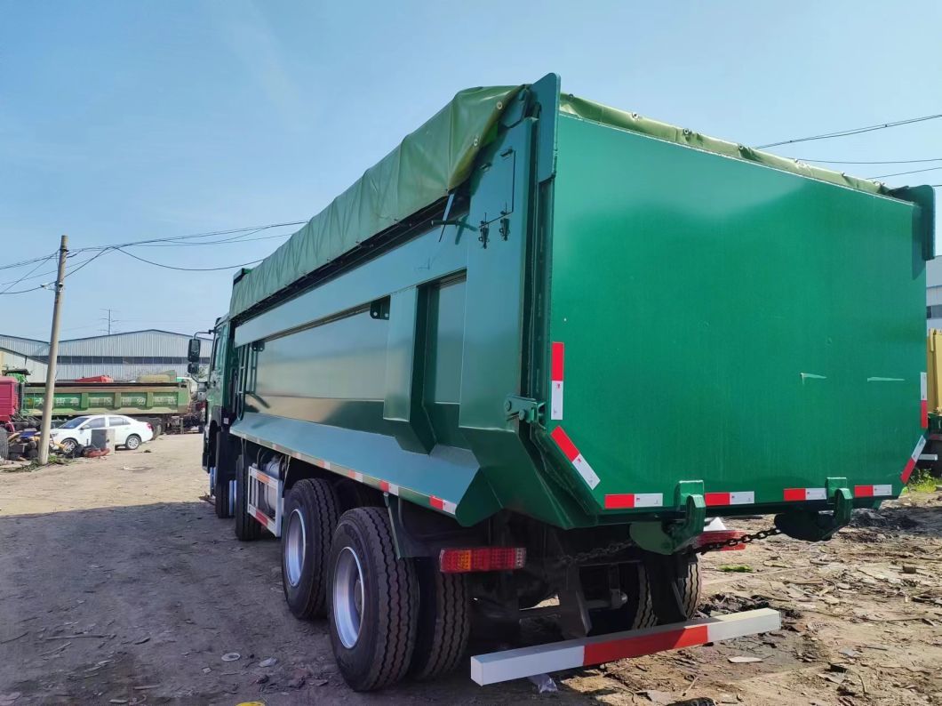Sinotruk HOWO Green 8*4 U-Type Dump Truck Secondhand Truck 12 Wheels Transportation