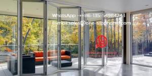 Wholesale Sliding Soundproof Luxury Exterior Patio Lowes Glass Accordion,soundproof double,aluminium accordion insulated from china suppliers