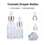 33MM 25MM Essential Oil Glass Cosmetic Dropper Bottles
