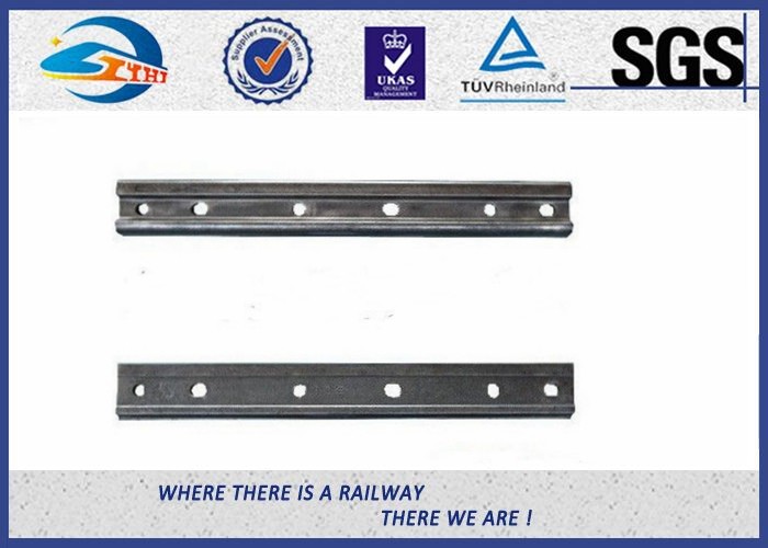 Plain Surface 6 Holes Rail Joint Bar Railroad Fish Plate For UIC60 UIC54 Steel Rail