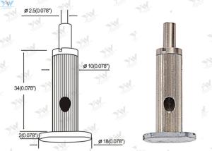Wholesale Mounting Base Aircraft Cable Grippers Φ 10 Mm Diameter Nickel Plated Brass Gripper from china suppliers