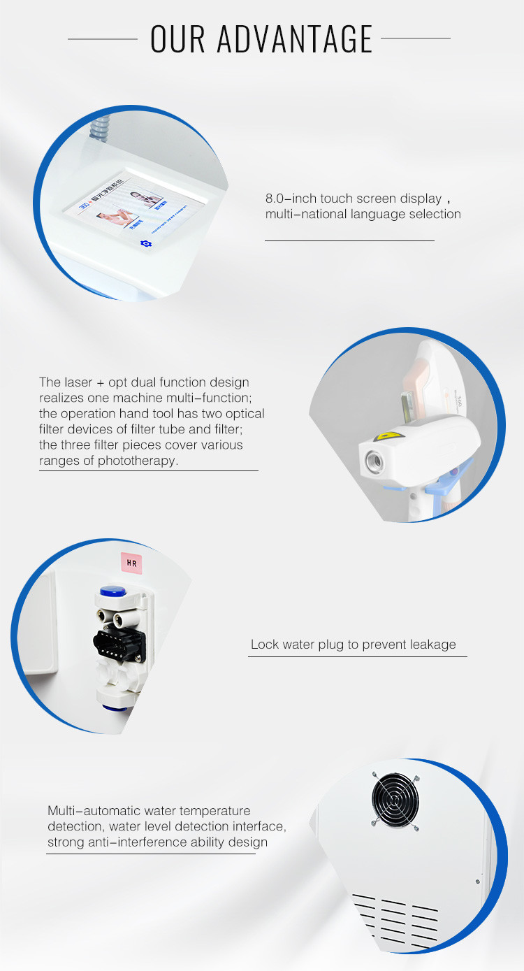 500W Eyebrow Laser Machine 2 In 1 Magneto 360 Tattoo Pigment Ipl Laser Q Switch Remove