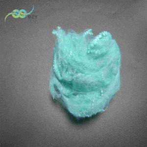 Wholesale Recycled Non Siliconized 4080 Light Blue Poly Staple Fibre 51mm from china suppliers