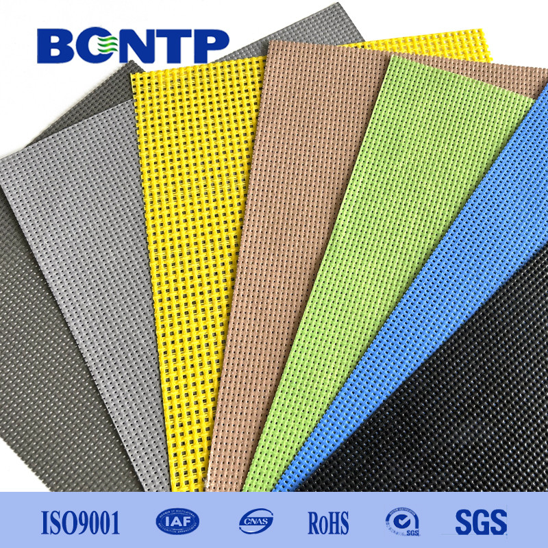 Heavy Duty PVC Mesh Fabric PVC Coated Polyester Mesh Vinyl Fabric high strength fire resistance