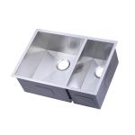 Kitchen Sink Handmade Sink Stainless Steel Undermount Double Bowls Sink