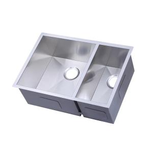 Wholesale Kitchen Sink Handmade Sink Stainless Steel Undermount Double Bowls Sink from china suppliers