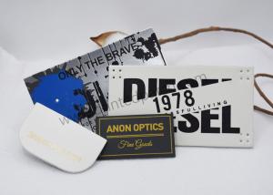 Wholesale Embossed Faux Leather Garment Tags Hot Stamped Leather Labels For Jeans from china suppliers