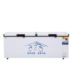 supermarket island display freezer, top open showcase deep freezer with sliding