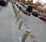 Adjustable Speed Electric Hydraulic Road Blocker Stainless Steel With LED Light