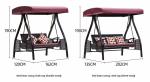 OEM Flexible Waterproof 3 Seater Convertible Outdoor Swing Canopy Hammock