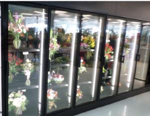 Wholesale Floral Display Walk In Coolers walk in glass door cooler colored steel from china suppliers