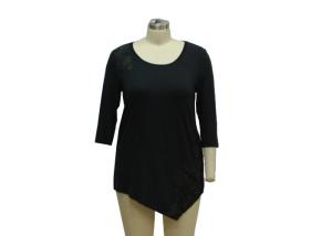 Wholesale Front Length Back Short Casual Ladies Wear Women'S Plus Size 3 4 Sleeve Tunics from china suppliers