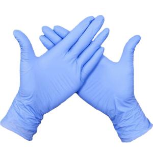 Wholesale Elasticity Nitrile Disposable Gloves , Polythene Disposable Gloves Smooth Surface from china suppliers