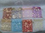 Transparent Drawstring Jewelry Pouch Screen Printing Logo Wedding Gift Bags