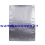 No printing aluminum foil packing bag, aluminium foil pouch bag for food