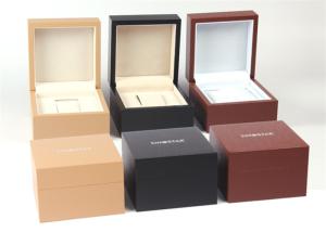 Wholesale Colorful Wooden Ladies Watch Box , Custom LOGO Printing Personalized Watch Case from china suppliers