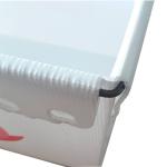 Customized Corrugated Plastic Mail Totes Eco Friendly Waterproof