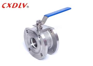 Wholesale PN25 High Pressure Handle Wafer Floating Ball Valve PTFE PPL Seat from china suppliers