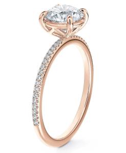 Wholesale 925 Sterling Silver Brazilian Round White CZ Engagement Ring Fine Jewelry Accessories from china suppliers