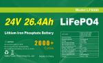 26.4Ah 24V Lifepo4 Battery Marine Longer Service Life