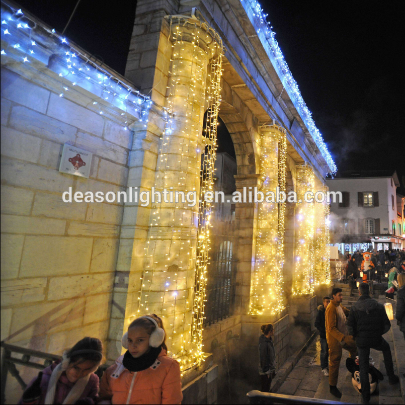 2*3m warm white LED curtain christmas light