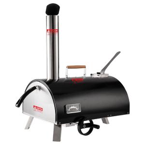 Wholesale Semi Automatic Pizza Oven Rotating 12&quot; Wood Fired Silver Matte / Black from china suppliers