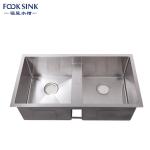 33''X18''X10 Low Divide Stainless Steel Sink , Durable Double Bowl Kitchen Sink