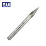 Engineering Industry Solid Carbide End Mill Bit Double Cut Burs Dia 3mm - 16mm