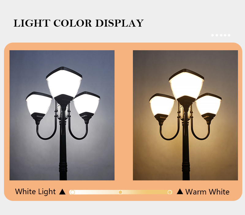 Outdoor Ip65 All Wattage Solar Street Light Diecast Aluminum 30lamp Beads High Power