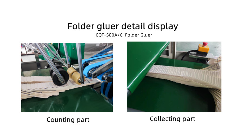 Wood Packaging Material Gluing Machine for 580 Box Folding Folder Gluer Performance