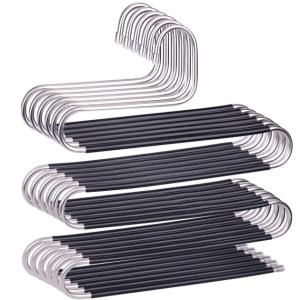 Wholesale S-Shape Trousers Hangers Stainless Steel Clothes Hangers Houseware Products from china suppliers