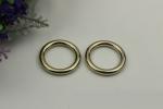 Top quality zinc alloy 25 mm nickel O-ring metal buckle for handbags