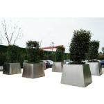 Square Thickness 5mm SS304 Garden Metal Flower Pots