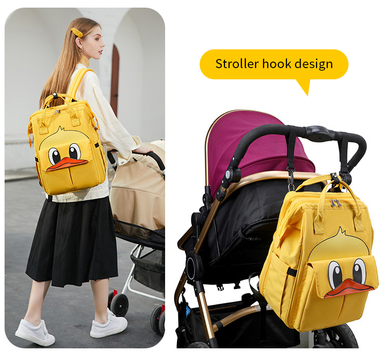 Fashion Mommy Diaper Bag backpack with USB Convenient Storage Large Capacity
