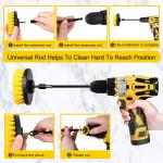 0.6 kg Drill Brush Attachment Set Drill Bit Scrub Brush For Cleaning Grout Car