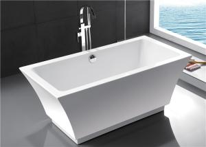 Wholesale Fashionable Indoor Small Freestanding Bathtub , Oval Soaking Tub For 1 Person from china suppliers