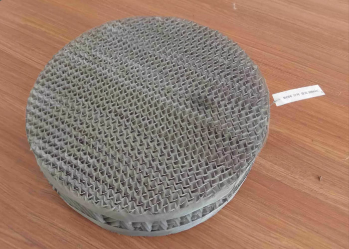 Silver Metal Structured Packing Low Pressure Drop For Distillation Towers