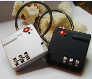 Wholesale 3-dial TSA combination Wire luggage lock from china suppliers