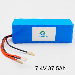 Wholesale Rectangular 7.4V Lithium Ion Battery , 37.5Ah 18650 Lithium Battery Pack Rechargeable from china suppliers