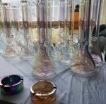 Glass Gold Coating Equipment, Glassware PVD rainbow decorative coatings Machine,
