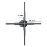 Holographic Fans 3D Advertising Projector Wifi Led Sign Player Remote Advertise