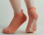 Fashion Green Cotton Blend Yoga Grip Socks For Adult Casual Type Yoga Socks