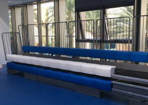 Wholesale 3 Rows Retractable Tribune Bench Seating Manually Operated For Tennis Court from china suppliers