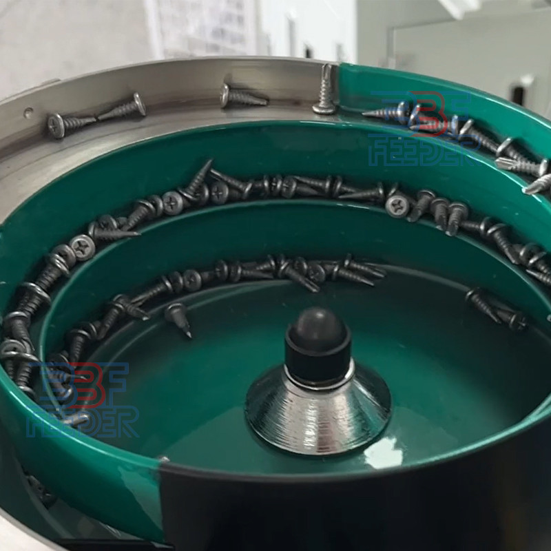 Screw Bowl Feeder Rivet Nuts Bolts Rotatory Vibratory Feeder With Cylinder