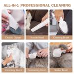 Dog Cleaning Brush Pet Grooming Vacuum Kit with 10KPa Vacuum Package size 315