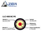 2.74mm CCA Conductor Low Loss 400 Coaxial Cable 50 Ohm for Antenna Connection